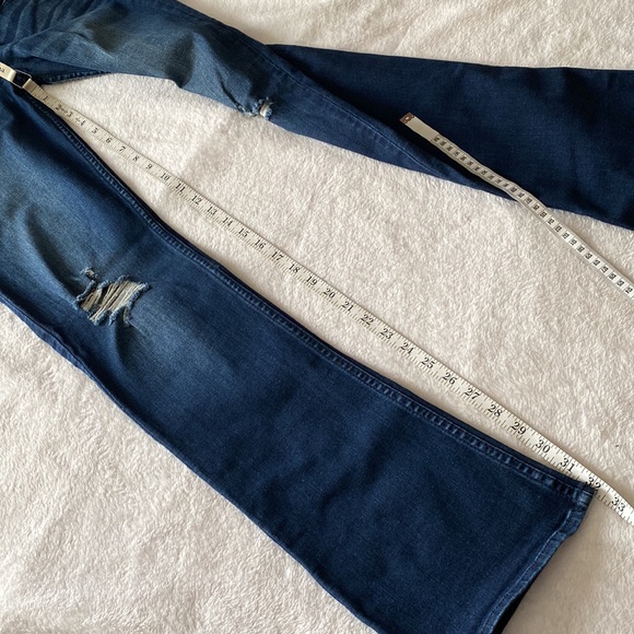Hollister dark blue low rise boot cut jeans (size 7L) - Picture 7 of 10